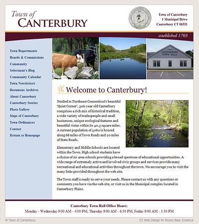 Town of Canterbury Website