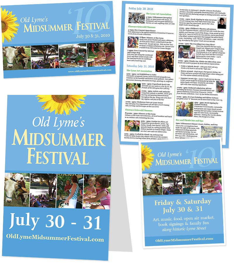 Old Lyme's Midsummer Festival Promotional Materials