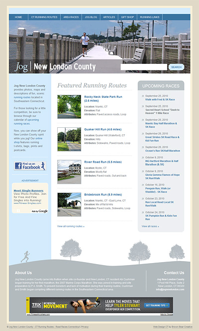 Jog New London County Website