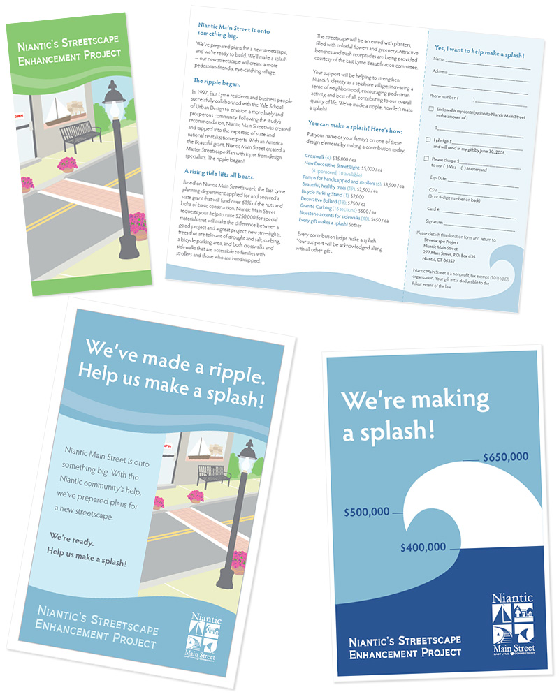 Niantic's Streetscape Enhancement Project Promotional Materials