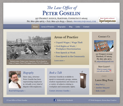 The Law Office of Peter Goselin Website