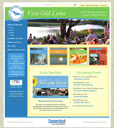 Lyme-Old Lyme Chamber of Commerce Website