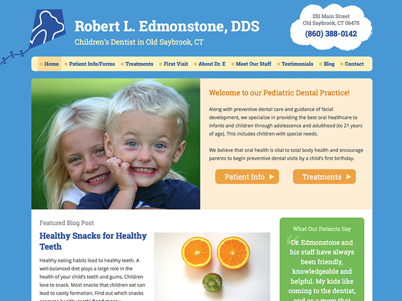 Edmonstone Dental Responsive Website